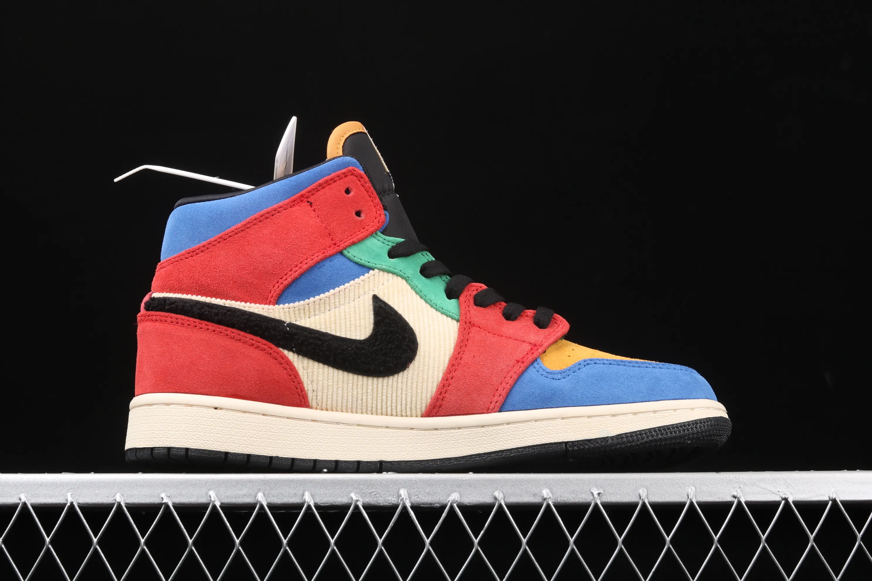 All categories Air Jordan Jordan series basketball shoes Air Jordan 1 Mid Blue The Great x Air Jordan 1 Mid AJ1 Joe 1 mid-top "colorful stitching" basketball shoes CU2805-100